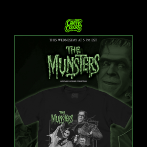 🦇 THE MUNSTERS this Wednesday! ⚰️