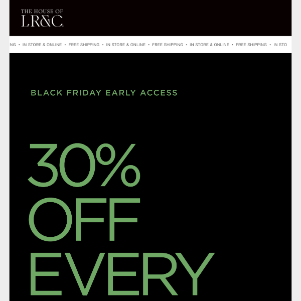 Black Friday early access starts now 🚨