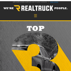 Top 3: Upgrades for your truck