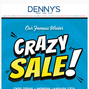 Extra 25% Off Inside & Crazy Sale Continues!