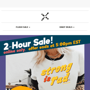 [2 HOURS ONLY] $6 Unisex Tees + Free Sweatshirt + Free Crossbody Bag + Free Shipping