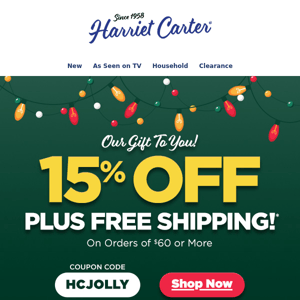 🎁 Our Gift to You! 15% off + FREE Shipping!