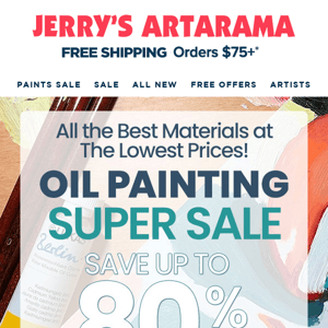 🎨 Oil Painting SUPER Sale! All The Best Materials at The Lowest Prices!