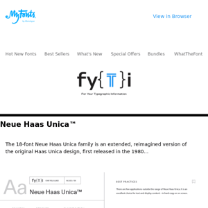 Learn about Neue Haas Unica