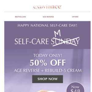 Today Only! 50% Off AGE REVERSE + REBUILD-5!