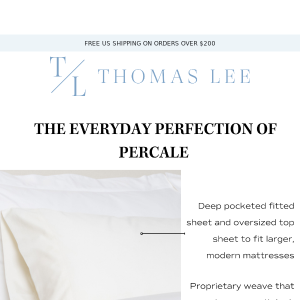 The Percale Edit