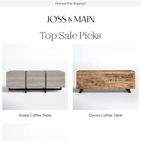 COFFEE & COCKTAIL TABLES up to 30% off – we’re OBSESSED