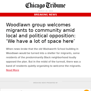 Woodlawn group welcomes migrants amid local and political opposition