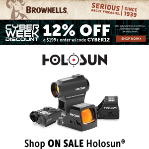 Cyber Week savings continue on Holosun