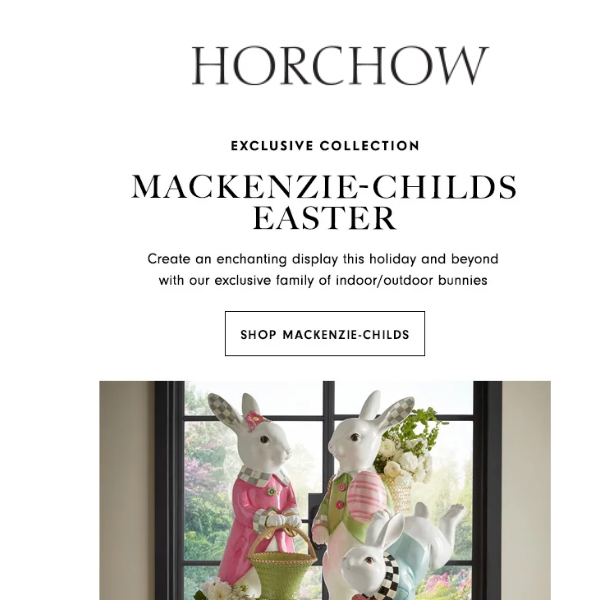 Exclusive! New MacKenzie-Childs Easter collectibles