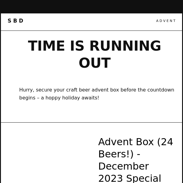 Secure Your Advent Box Before It’s Too Late!