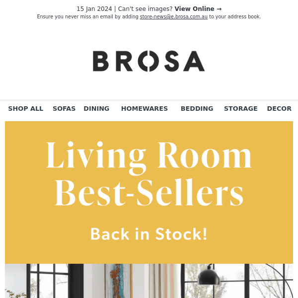 Living Room Best-Sellers are Back in Stock - Act Quick Before they Sell Out!