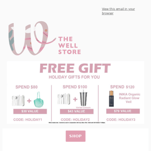 FREE GIFT UP TO $79 AND 20% OFF YES RANGE