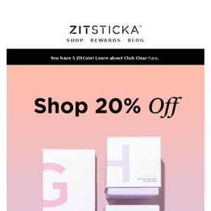 POV: You Get 20% OFF Sitewide (!)