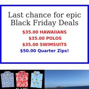 😎LAST CHANCE! $35.00 Hawaiians, Polos, Swimsuits! 😎