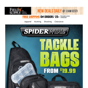 🎣 SpiderWire Fishing: $19.99 Tackle Bags