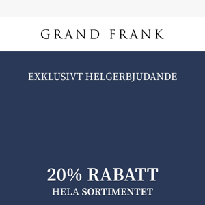 20% Erbjudande | 12h kvar ⏰