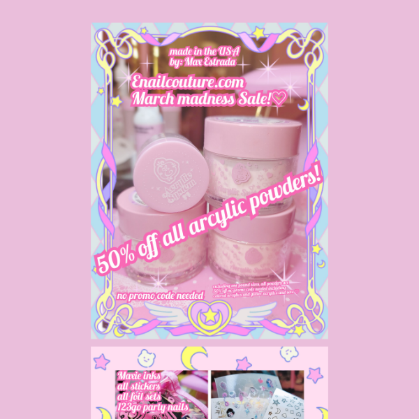 50% off all Acrylic Powder!~