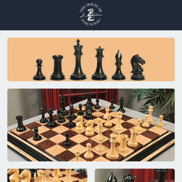 Our Featured Chess Set of the Week - The Selene Collector Series Chess Pieces - 4.4" King - The Forever Camaratta Collection