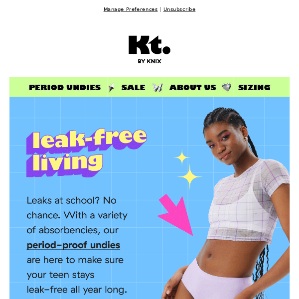 what leak-free classes feel like - Knix Teen