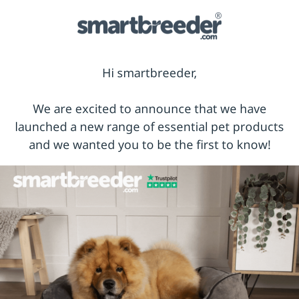 SmartBreeder, we are now stocking essential products for your pet!
