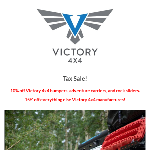 Tax Sale at Victory 4x4!