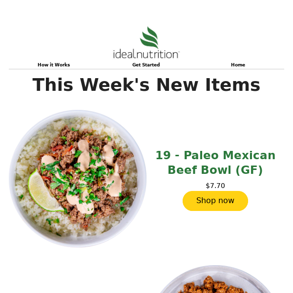 New Week = New Menu! All-New, Protein-Packed Creations are Here! 💪