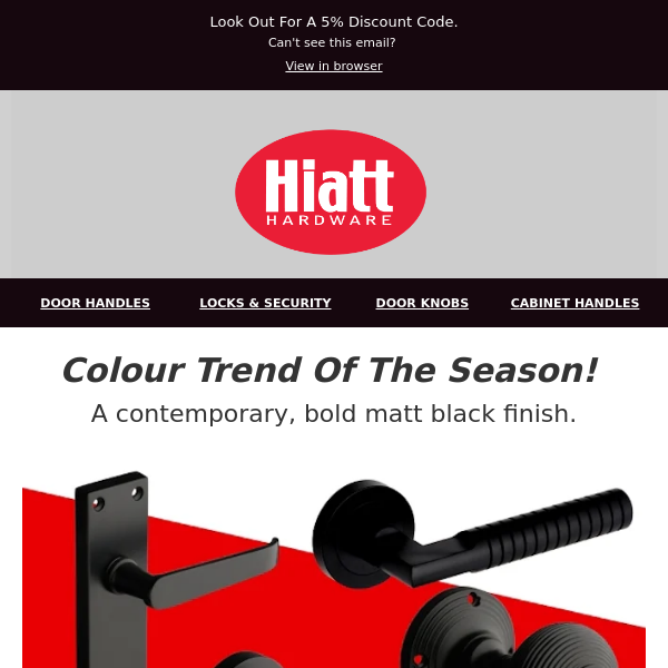 Modern Black Door Hardware - Hiatt Hardware