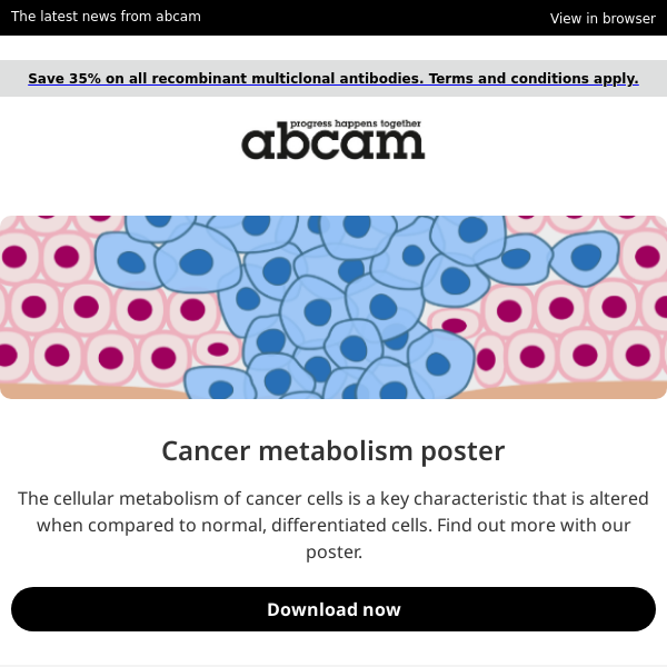 Metabolism and cancer epigenetics posters and our biomarker success webinar