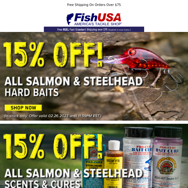 Salmon & Steelhead Sunday Savings!