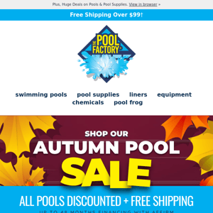 Autumn Pool Sale: Limited Time Offer - Don't Miss Out! 🏊