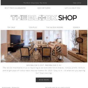 The Block Shop Home Decor Trends for 2023