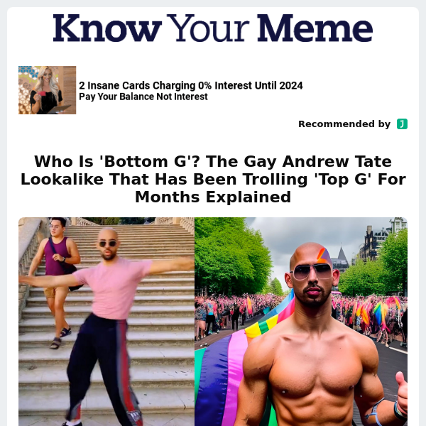 Who Is 'Bottom G'? The Gay Andrew Tate Lookalike That Has Been Trolling 'Top G' For Months Explained