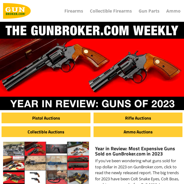 Year in Review: Guns of 2023 on GunBroker.com