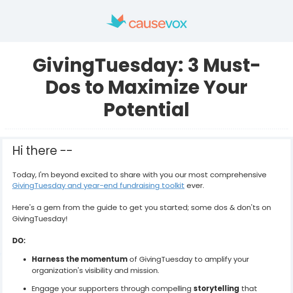 GivingTuesday: 3 must-dos to maximize your potential