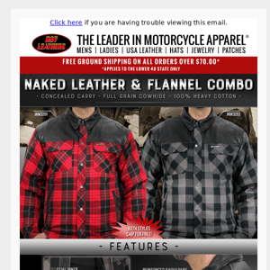 🔥 HOT Leather & Flannel Shirts!