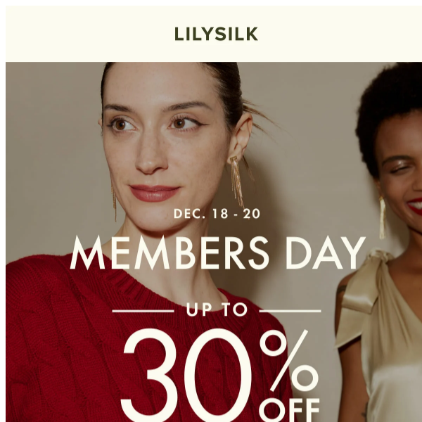 Members Day | Up to 30% off + 4x bonus points