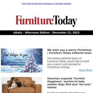 More furniture industry holiday spirit