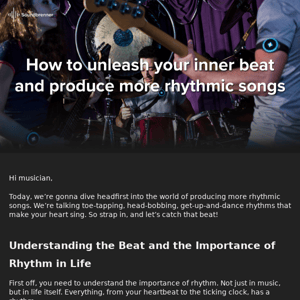 How to unleash your inner beat and produce more rhythmic songs