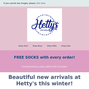 FREE SOCKS with every order