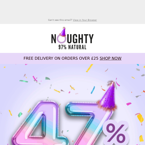 🎉 7th Birthday Bash! 47% OFF EVERYTHING for 7 Minutes at 7 PM! 🕖