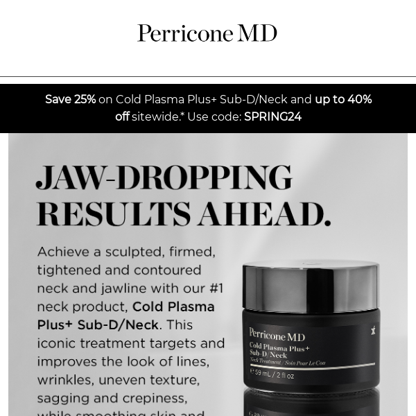 Save on our bestselling treatment. - Perricone MD