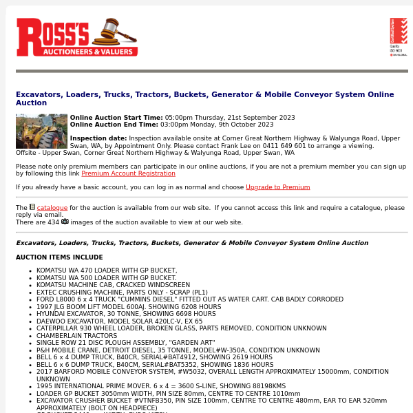 Ross's Auctioneers & Valuers