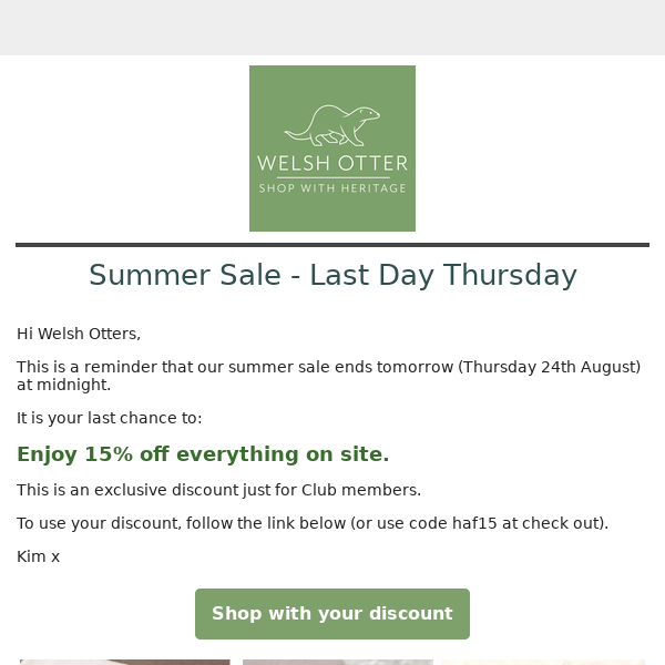 Summer Sale - Ends tomorrow