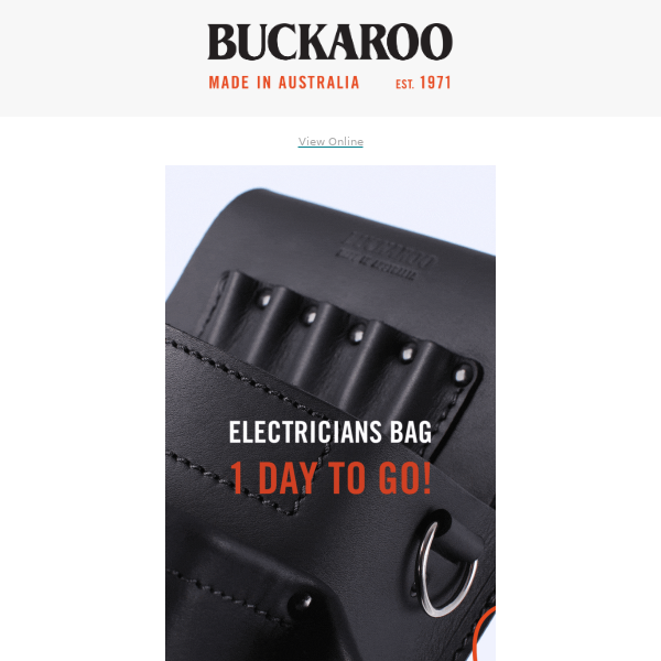 💥 1 DAY LEFT! Electrician's Bag Launch Tomorrow - 22 Feb!