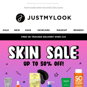 Up to 50% off SKINCARE 🤑