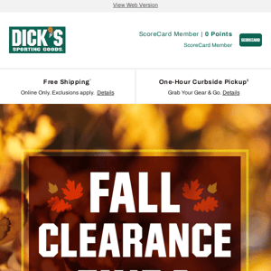 [ Fall clearance ] This message comes with SAVINGS