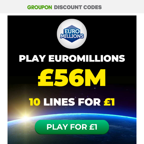 Hurry, £56M EuroMillions jackpot tonight, be in it to win it