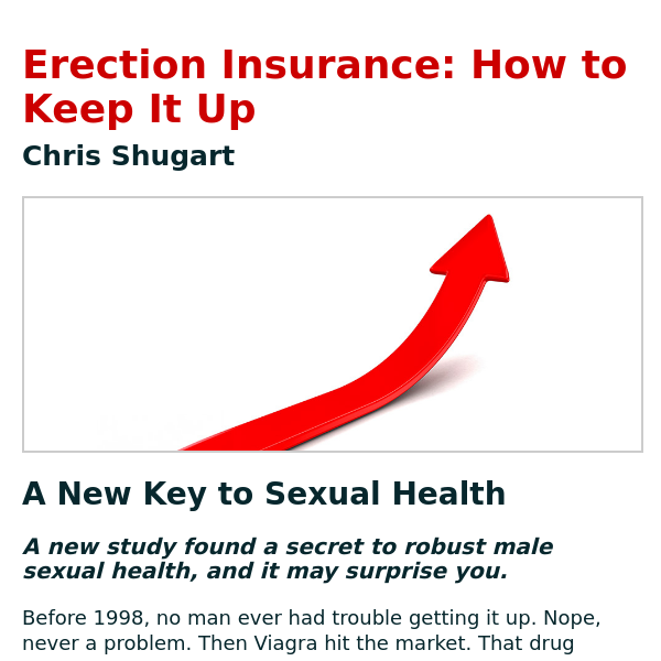 💪 Erection Insurance: How to Keep It Up - T Nation