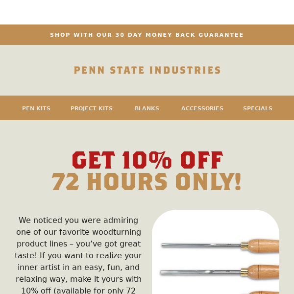 PENN STATE INDUSTRIES Promo Code — $10 Off Jan 2024